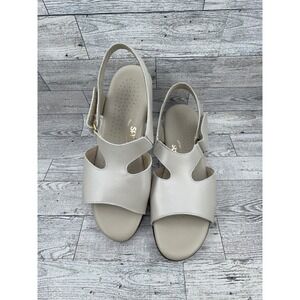 SAS Tripad Comfort Women Sz 8.5 W Bone Leather Slingback Sandals C9584349 USA